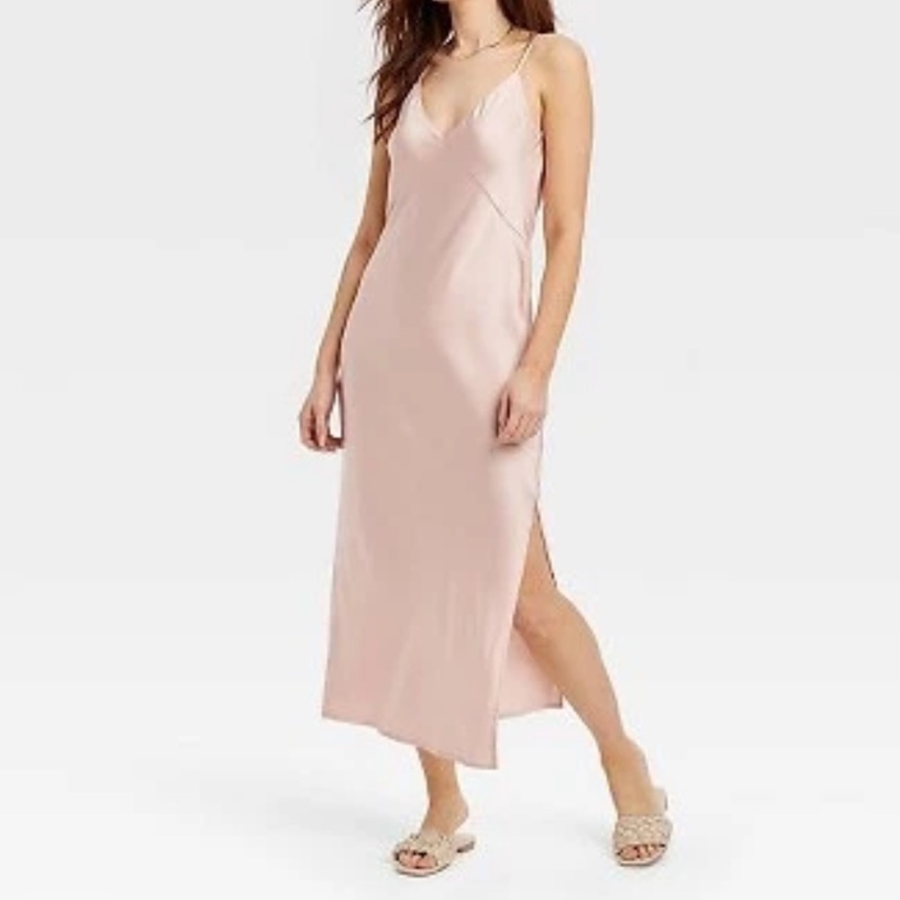 A New Day Blush Maxi Slip Dress